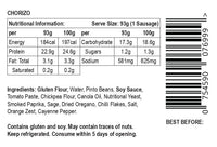 Not Chorizo — vegan chorizo-style sausages with orange zest, serving suggestion