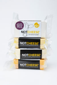 Mozzarella — vegan mozzarella-style cheese by Let Them Eat Vegan, front of pack