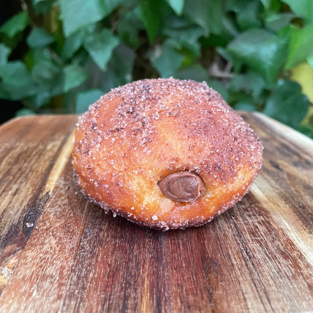 Chocolate Pudding Filled Doughnut