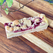 Load image into Gallery viewer, Baked Custard and Raspberry Slice

