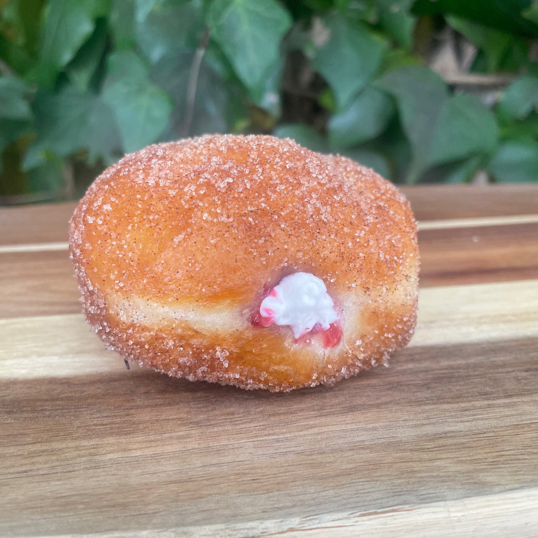 Jam and Cream Filled Doughnut