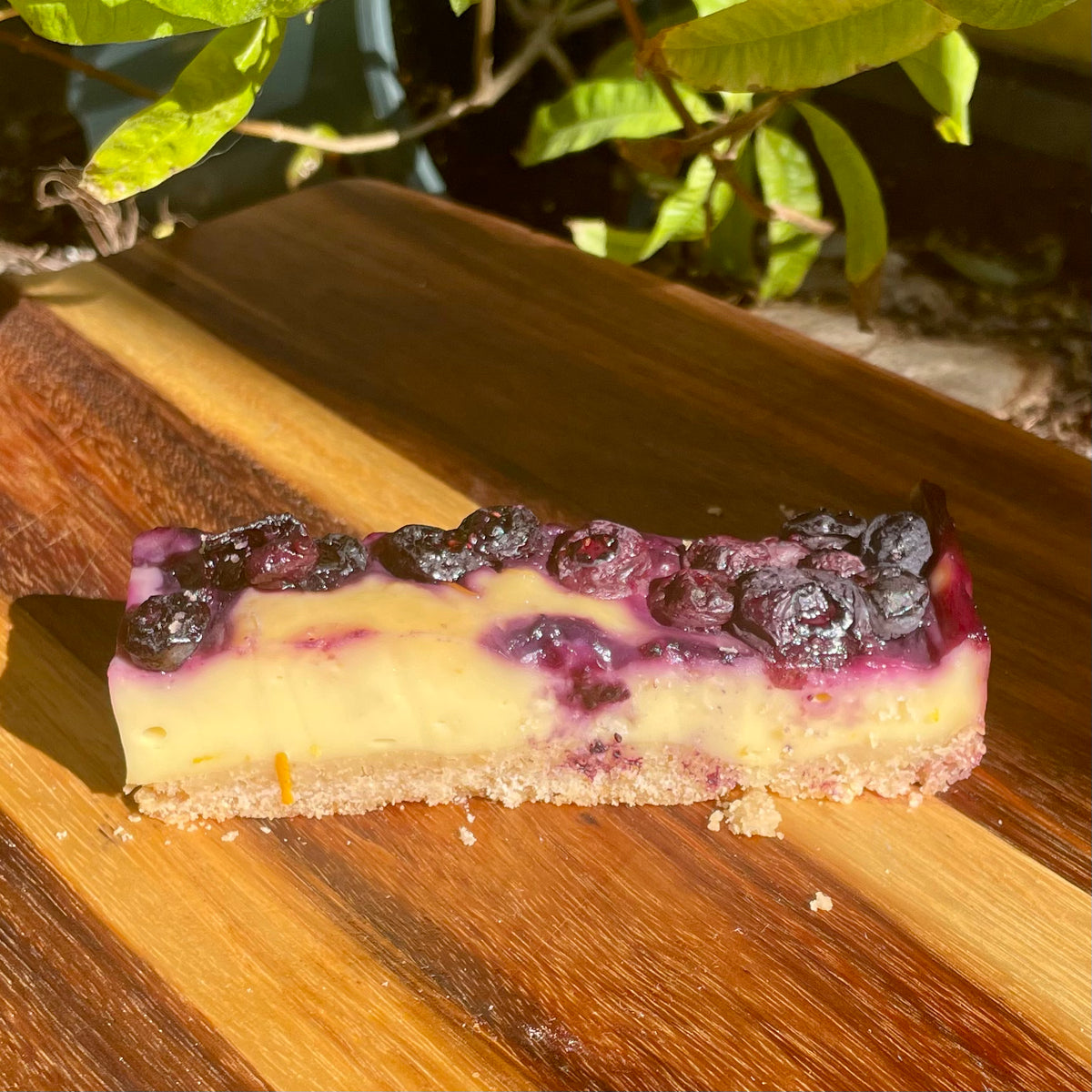 Lemon Custard and Blueberry Slice