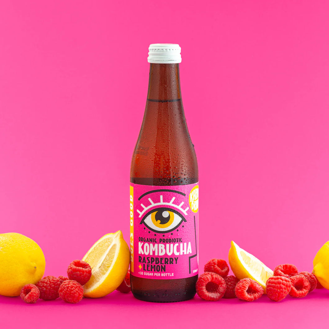 Raspberry and Lemon Kombucha