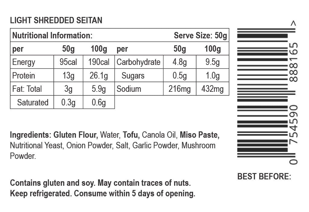 Not Chook — vegan shredded chicken-style seitan, serving suggestion