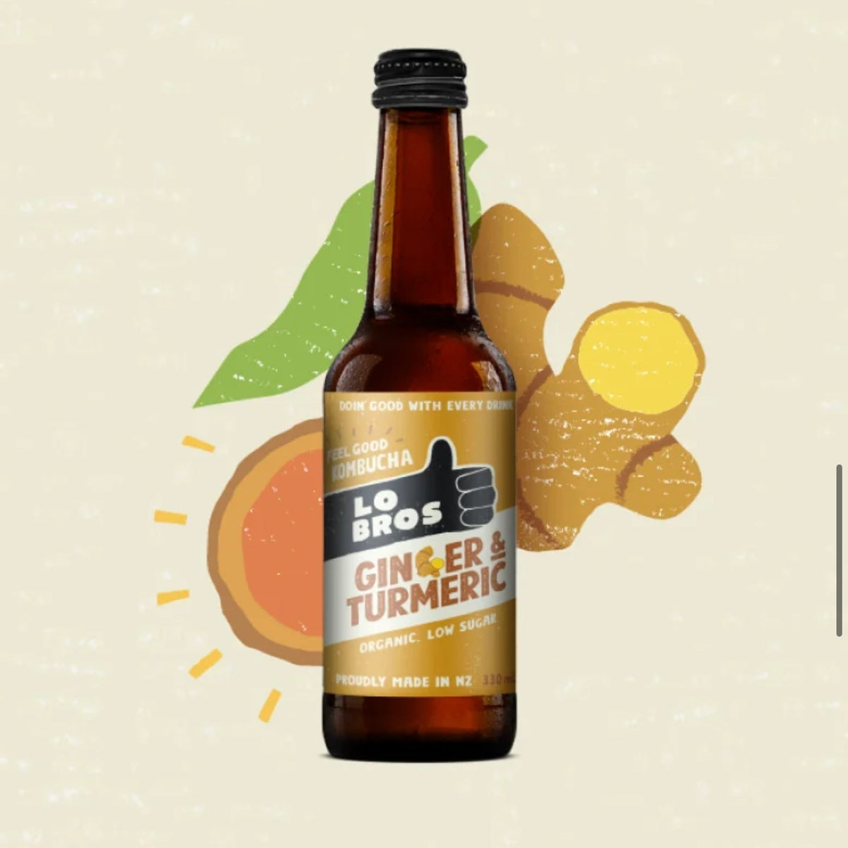 Ginger and Turmeric Kombucha