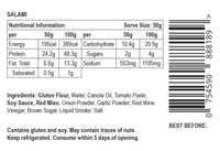 Not Salami — vegan salami-style roll with pepper, serving suggestion