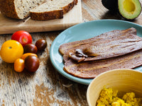 Not Bacon — award-winning vegan smoky bacon-style rashers, additional shot