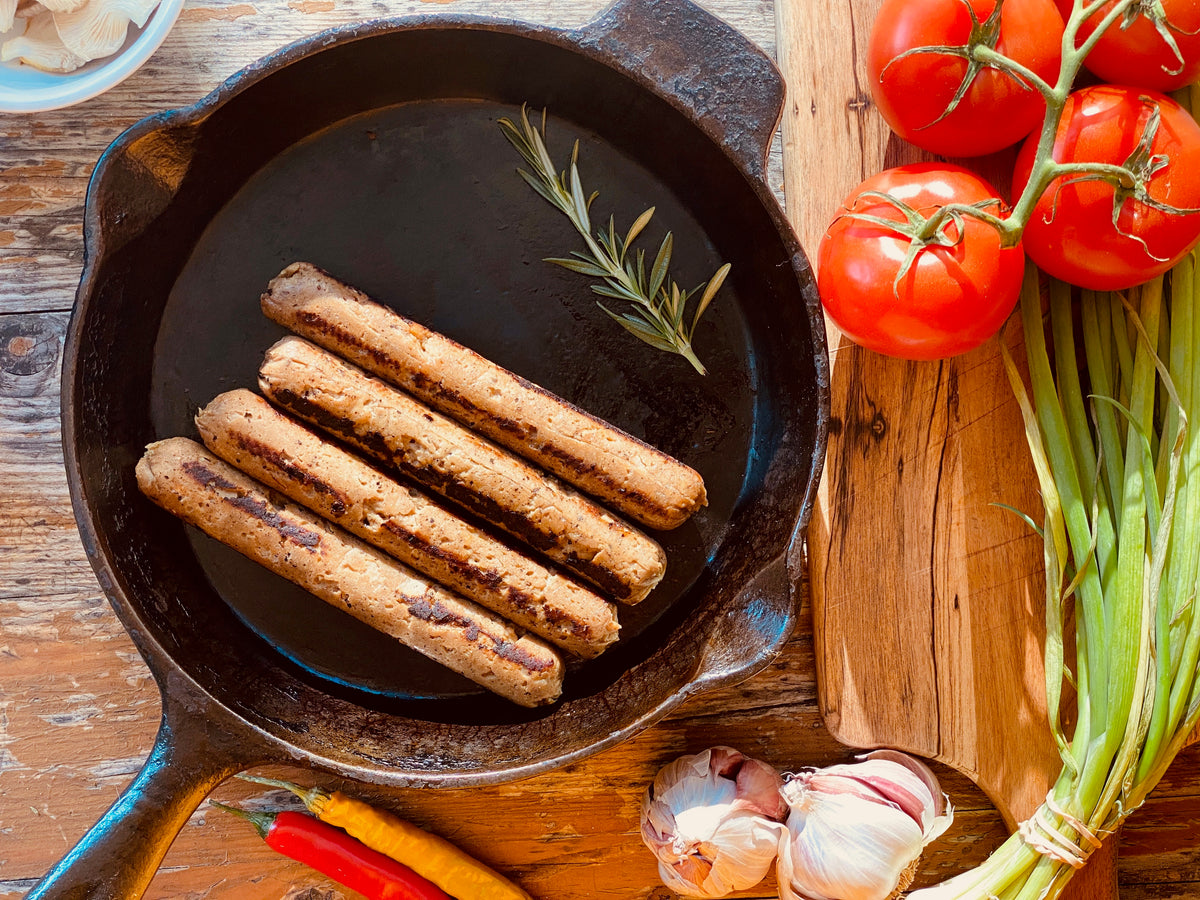 Not Bratwurst — vegan bratwurst-style sausages, additional shot