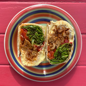 BBQ Cheddar Burger Burrito