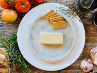 Smoked Gouda — vegan smoked gouda-style cheese, serving suggestion